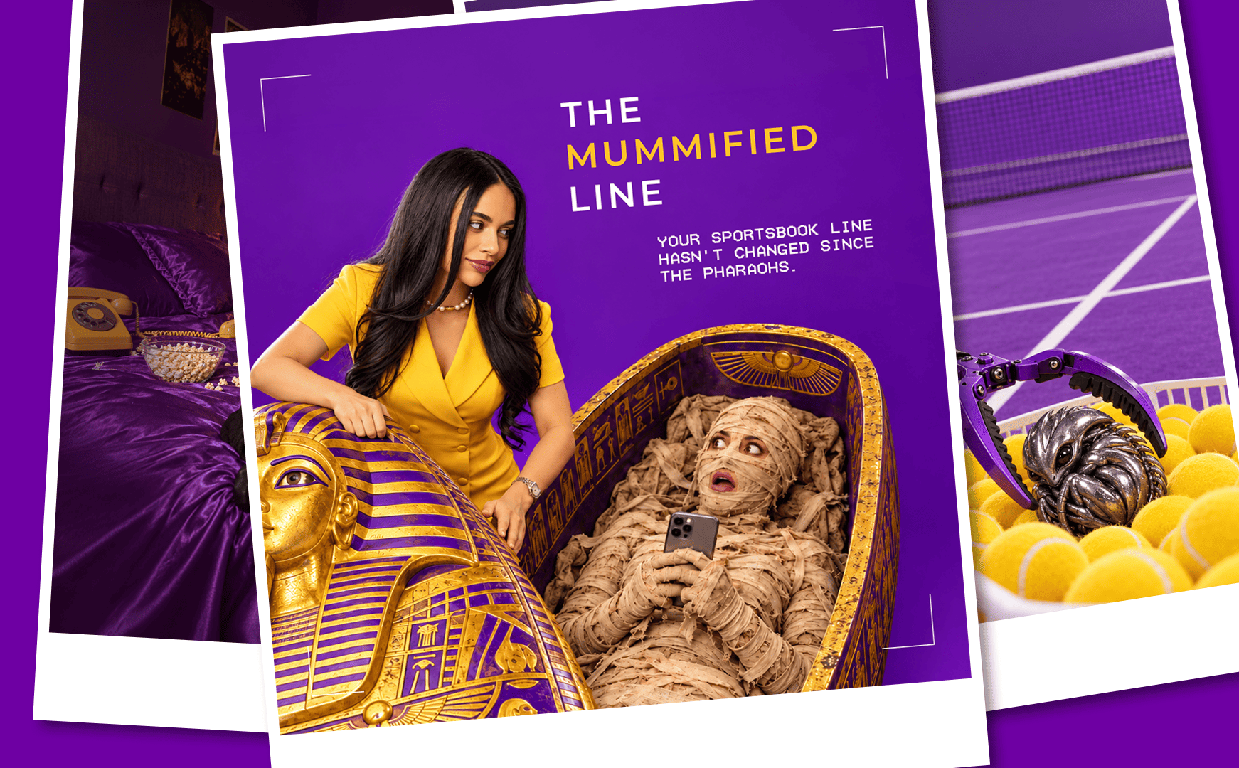 Uplatform Halloween campaign poster “Uplatform Halloween campaign poster “Things get scary when your biggest provider goes dark” with a masked figure dragged off a purple bed