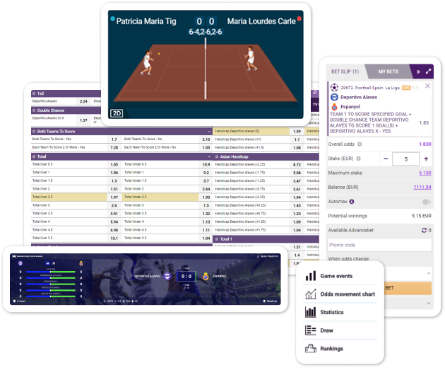 Sports detailed statistics